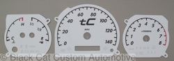 Scion tC White Gauge Face